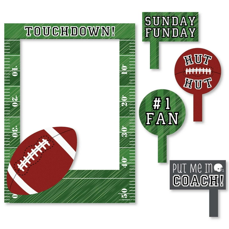 Big Dot of Happiness End Zone - Football - Birthday Party or Baby Shower Selfie Photo Booth Picture Frame & Props - Printed on Sturdy Material - Walmart.com big-dot-of-happiness-end-zone-football-birthday-party-or-baby-shower-selfie-photo-booth-picture-frame-props-printed-on-sturdy-material-walmart-com