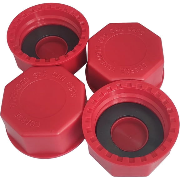 LUU-Thickened Gas Can Caps (4 Pack) For 5 gallon Replacement for Midwest Gas Can Lids,Coarse Thread Cap_SAI