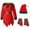 B, variant on 2-15T Boys Girls Brother and Sister Christmas Outfits Kids Holiday Elf/Santa Costumes Xmas Family Matching Clothes Set