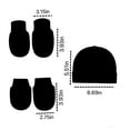 thumbnail image 2 of TELOLY 4 Pairs Baby Mittens,Foot Cover and Hat Mittens for Newborn Baby Boy,Newborn Mittens,Style1, 2 of 7