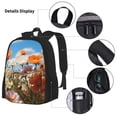 thumbnail image 3 of Balery Vibrant Field Of Blossoms Mochila escolar 3 en 1 para niños: mochila resistente con lonchera térmica y estuche para lápices. Mochila escolar para niños y niñas., 3 of 7