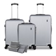 thumbnail image 1 of Juego de 3 Maletas de Viaje Rigidas Rumbo Gris 20 24 28 Pulgadas con 6 Bolsas de Viaje, 1 of 9