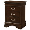 thumbnail image 2 of Glory Furniture Louis Phillipe 3 Drawer Nightstand in Cappuccino, 2 of 5