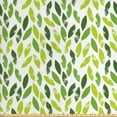 thumbnail image 1 of Leaves Fabric by the Yard, Continuous Vertical Grunge Laureate Elements on Plain Backdrop Illustration, Upholstery Fabric for Dining Chairs Home Decor Accents, White Multicolor by Ambesonne, 1 of 4