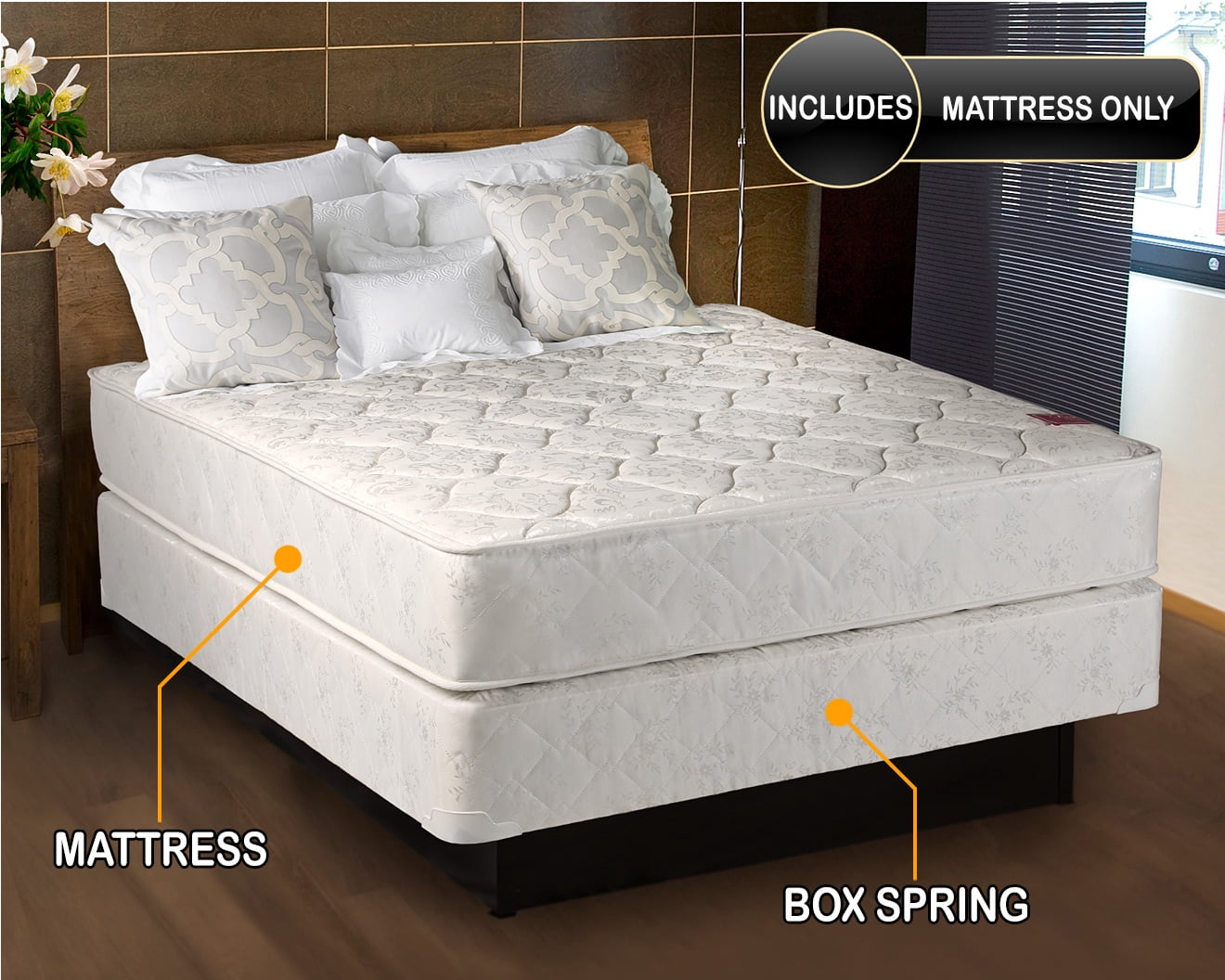 DS USA Legacy Full Size (54"x75"x8") Mattress Only - Fully Assembled, Good for your back, Superior Quality - Long Lasting and 2 Sided - By Dream Solutions USA