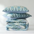 thumbnail image 4 of Lush Decor Ikat Drops Quilt 3 Piece Set Full/ Queen Teal - Blue Quilt - Colorful Bedding Set - Eclectic Design - Modern Boho Decor, 4 of 10