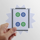 thumbnail image 1 of Mahjong Circle puntos 4 Tile pattern Calcomanías solares de vinilo, 1 of 3