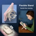 thumbnail image 4 of SaniMore Case for Samsung Galaxy Tab A9 8.7" 2023 SM-T550/P550, Shockproof Shoulder Strap 360° Rotating Handle Bracket Pencil Holder Tri-layer Hybird Anti-drop Kids Shell, Rosegold, 4 of 9
