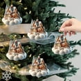 thumbnail image 6 of chaungfeng 3.1 Inch Christmas Ornament,Nature Vibe Snow House Ornament,Christmas Scene Houses Town,Log Cabin Christmas Tree Ornaments,Rustic House Figurines as Winter Wonderland Decorations, 6 of 6