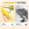 thumbnail image 5 of Corn Cob Peeler, 2025 New Corn Peeler for Corn on The Cob, Stainless Steel Corn Stripping Tool, Long Handle Corn on the Cob Remover, Quick Corn Peeling Tool for Kitchen and BBQ (1, Wooden Handle), 5 of 15