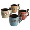 thumbnail image 2 of Gibson Mr. Coffee Cafe Americano 4 Person 8 Piece 13 Oz Mug Set with Spoons, 2 of 8