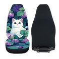 thumbnail image 6 of XYZCANDO Car Seat Protectors Covers Breathable Car Seat Covers Car Seat Cover Set Washable Non-Slip Sedan Auto, Cat Hydrangea, 6 of 10