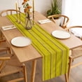 thumbnail image 3 of Yellow Wooden Grain Table Runner - 48 Inch Long, Kitchen Dining Table Runner Dresser Scarves, Country Shabby Planks Rural Farmhouse Decor for Coffee Tables Wedding Party Banquet, 3 of 8