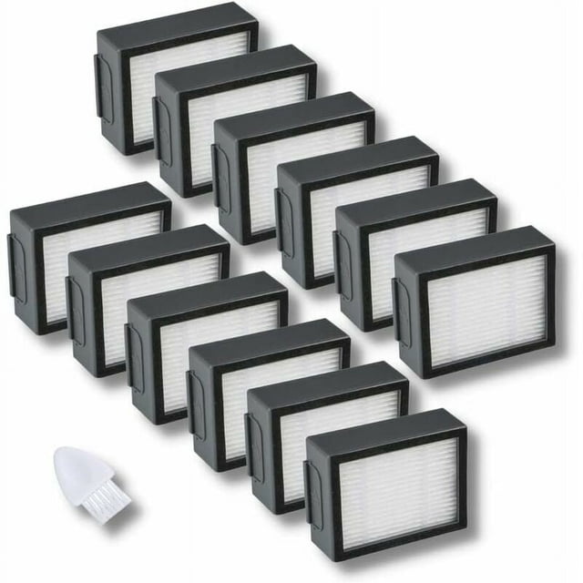 Paquete de 12 filtros de repuesto con iRobot Roomba i & e i1 i3 i4 i6 i7 i8 e5 e6 + J7 (no para J7+) Piezas de repuesto para accesorios de aspirador