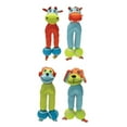 thumbnail image 4 of Dog Toy Indoor Outdoor Play Bright Double Tennis Ball Cuddle Chew Tug Toss Fetch (Green Monkey), 4 of 7