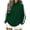 Army Green, variant on Turilly Women's Autumn Winter Loose Mock Neck Sweatshirt, Color Block Side Stripe Long Sleeve Pullover with Front Pocket, Casual Soft Sports Fashion Top for Daily Outdoor Wear