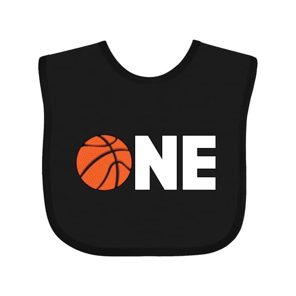 Inktastic One Basketball First Birthday Boys or Girls Baby Bib