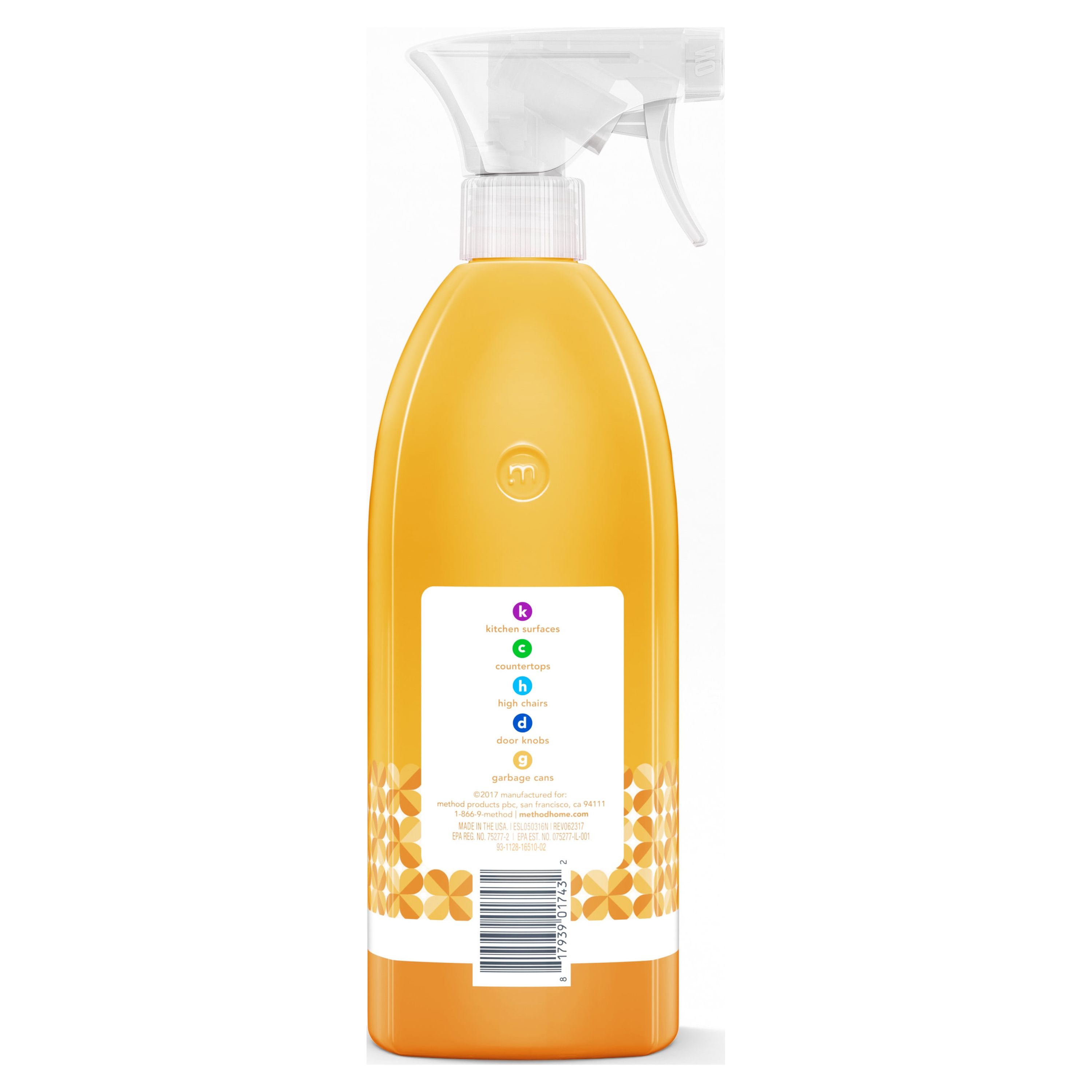 Method Antibacterial All-Purpose Cleaner, Citron, 28 Ounce Spray Bottle - image 2 of 6