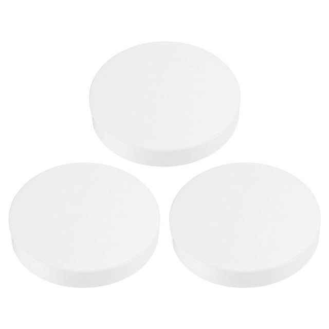 Unique Bargains 4.5' PVC Pipe End Cap Fitting, 3 Pack Furniture Grade Plug Coupling Socket