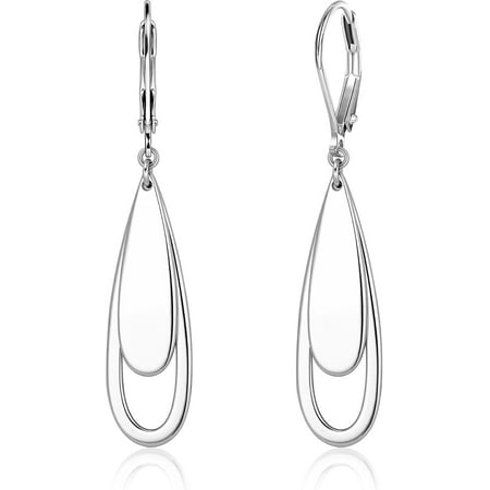 925 Sterling Silver Dangle Earrings for Women, Trendy 14K Gold Plated Drop Dangle Earrings Jewelry Hypoallergenic Teardrop Leverback Dangling Earring[s582]
