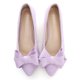 thumbnail image 2 of Zapatillas de ballet SAILING LU Bow-Knot para mujer, de gamuza, color morado claro, 2 of 7