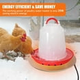 thumbnail image 4 of RBER Outdoor Heated Chicken Waterer Poultry Bath Drinking Water Heating Poultry Feeder Heating Hood Machine Hanging Indoor Outside Home Garden Presents For Poultry Lovers, 4 of 6
