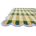 thumbnail image 5 of Artcore Matilda Hand Tufted Plaid Wool Area Rug with Scalloped Border, Cotton Backing, Indoor Rug for Living Room & Bedroom, 9 x 12 ft, 5 of 5