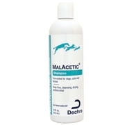 Malacetic Pet Shampoo For Dogs Cats & Horses Antiseborrheic Antimicrobial 12oz