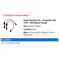 thumbnail image 2 of Spark Plug Wire Set - Compatible with 1999 - 2003 Mazda Protege 2000 2001 2002, 2 of 2