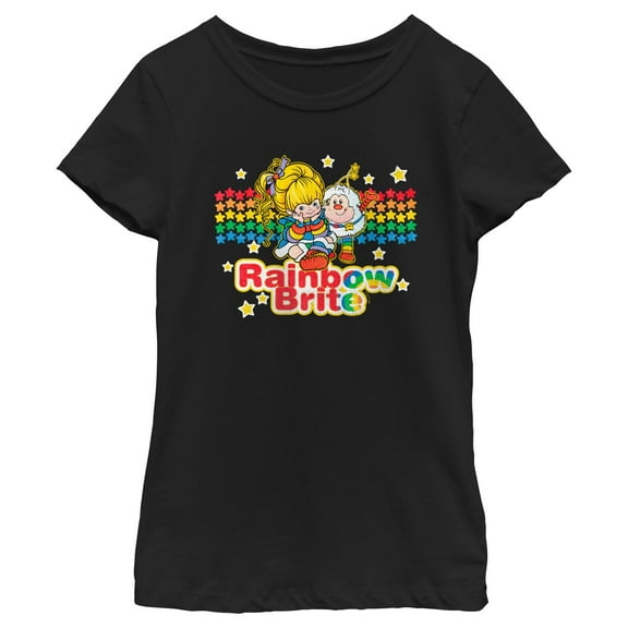 Girl's Rainbow Brite Stars and Twink Graphic T-Shirt