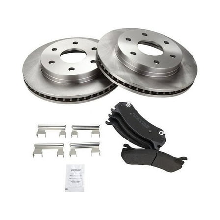 Front Brake Pad and Rotor Kit - Compatible with 2007 Chevy Silverado 1500 Classic