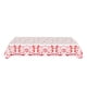 thumbnail image 2 of Mantel redondo de San Valentín - Funda de mesa de poliéster de cuadros rosas de 54" x 108" para decoración de comedor en la cocina, 2 of 7