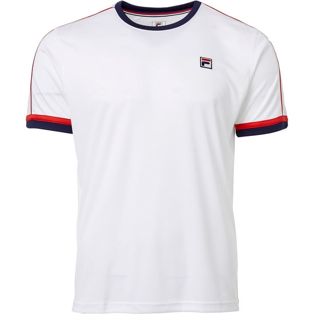 FILA FILA Men's Heritage Piped Crew Tennis TShirt