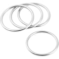 thumbnail image 2 of Abimars 3" Seamless Metal O Ring, 4 Pack 304 Stainless Steel Rings Load 440lbs, Solid, Heavy Duty Multi-Purpose Metal O-Ring for Macrame,Dog Leashes, 2 of 6