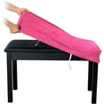 thumbnail image 6 of ANHXN Soft Velvet Vanity Bench Cover,  Stretch Washable Rectangle Saddle Bar Stool Slipcover。Different colors and specifications to choose from, 6 of 7