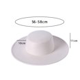 thumbnail image 2 of BemeyourBBs Wide Brim Hats for Women Men Felt Fedora Hats Flat Brim Cowboy Hat Western Cowgirl Hat Dessy Jazz Hats, 2 of 7