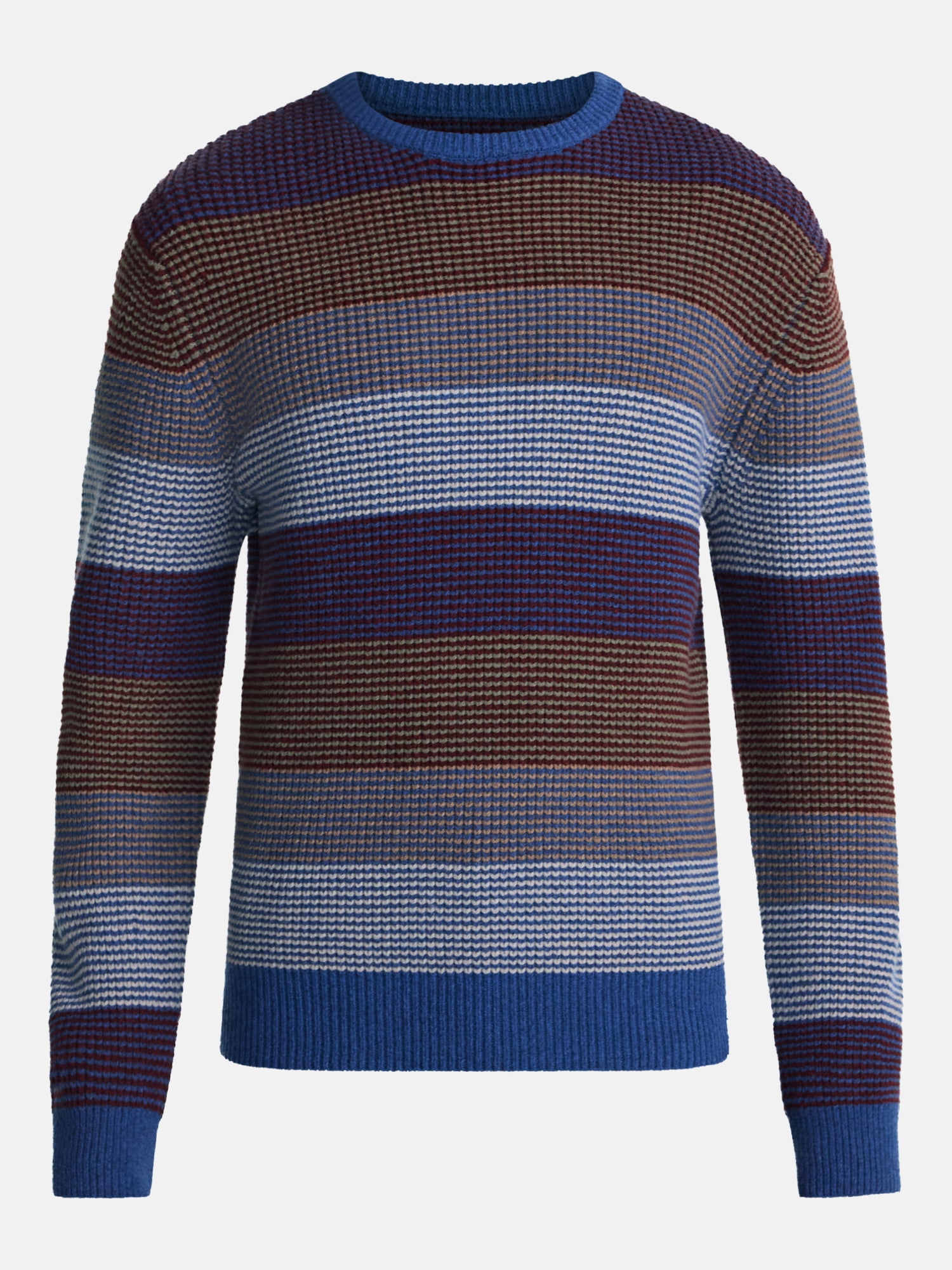 George Men's Novelty Stripe Crewneck Sweater with Long Sleeves, Midweight, Sizes S-3XL