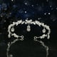 thumbnail image 2 of Nvzi Horquillas para el pelo de boda con flores para novias, peinetas con perlas de cristal, pinzas para el pelo, accesorios para el pelo de boda dorados, joyas plateadas, 2 of 4
