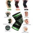 thumbnail image 3 of 1PCS Genou Réglable Soutien Genou C-ompression Manchon Accolade Double Bande de Compression Respirante Conception pour la Course de Basket-Ball Randonnée Activités Sportives, 3 of 8