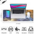 thumbnail image 4 of Large Non-Slip Rubber Base Gaming Mouse Pad - Colorful Galaxy Design: Desk & Keyboard Compatible, Stitched Edges Mousepad (31.5x11.8 inch), 4 of 7