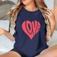 thumbnail image 4 of Camisetas de Manga Corta para Mujeres, Camiseta de Cuello Redondo Impresa de Moda, Primavera Y Verano Casual, 4 of 8