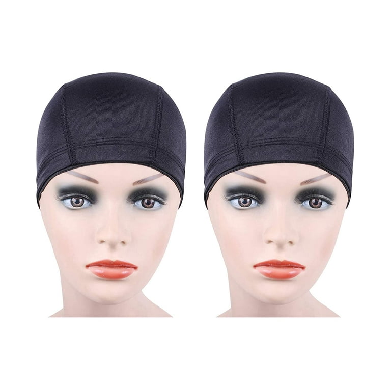 2pcs Weaving Net Cap adjustable wig cap braid wigs Dome Wig Caps for Women  Mesh