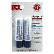 Aquaphor Lip Repair Stick 0.17 Ounce Twin (Pack of 6)
