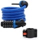 thumbnail image 1 of Candado para bicicleta, candado con cable, candado de seguridad con combinación de 5 dígitos, nivel de seguridad muy alto, candado para bicicleta de 1,2 mx 12 mm con soporte, 1 of 7