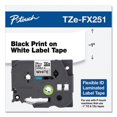 thumbnail image 3 of Tze Flexible Tape Cartridge For P-Touch Labelers, 0.94" X 26.2 Ft, Black On White | Bundle of 2 Each, 3 of 5