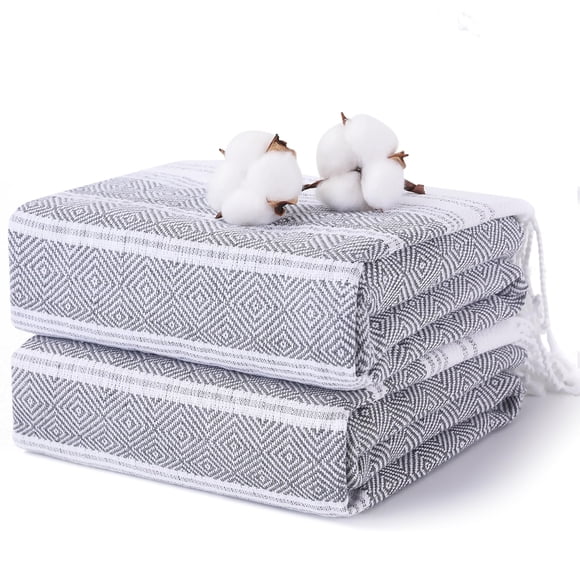 Toalla Antfuny, 2 unidades, de algodón turco, de secado rápido, XL