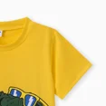 thumbnail image 5 of PatPat Boys Clothes Set Yellow Dinosaur Graphic Tee with Army Green Pocket Design Shorts Sizes 5-12, 5 of 9