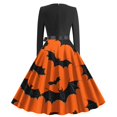 thumbnail image 3 of Dress for Women,Long Sleeve Dress for Women,Womens Fashion Casual Printing Long Sleeve Round-Neck Dress,Long Sleeve Dress,Casual Dress for Women, 3 of 3