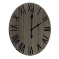 thumbnail image 2 of Elegant Designs HG2004-RGY 21 in. Handsome Rustic Farmhouse Wood Wall Clock, Rustic Gray, 2 of 6