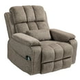 thumbnail image 5 of Power Lift Recliner Chairs for Elderly - Infinite Position Lay Flat Recliner with Heat & Massage Side Storage Cup Holder - USB Type C Charging - Dual Motor Lift Chair 400 lbs, 5 of 10